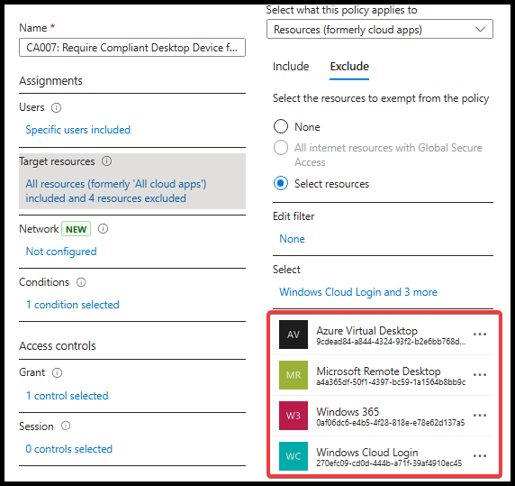 Securing access to Windows 365 from a BYOD/Personal Device